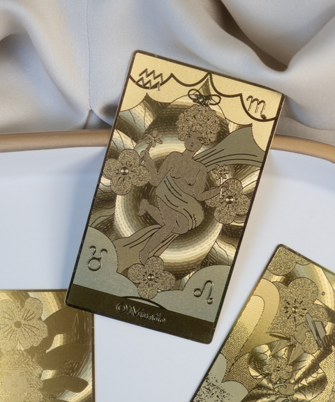 Daily Amulet - Gold Plating Card, Tarot Protection