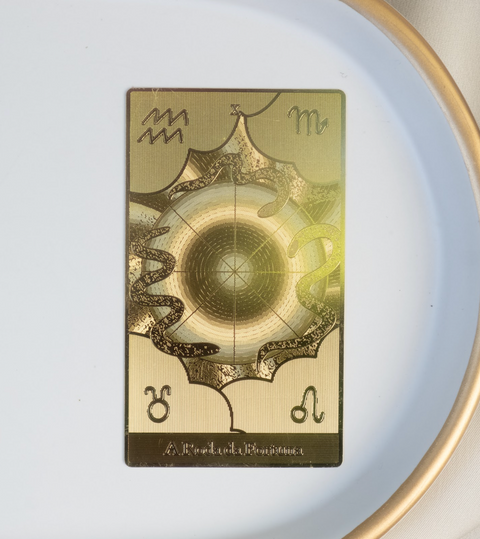 Daily Amulet - Gold Plating Card, Tarot Protection