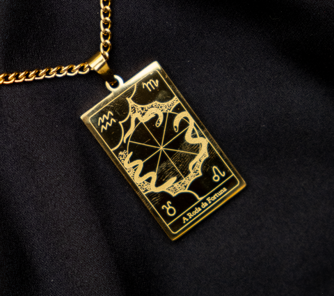 Special Gold Plated Tarot Card Necklace - The Necklace Your Energy Needs Now!
