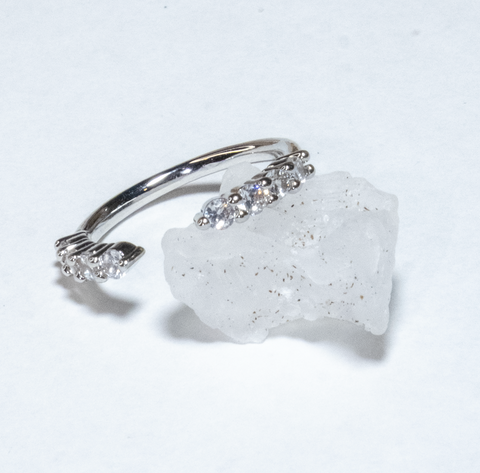 3-Piece Adjustable Sparkling Ring Set