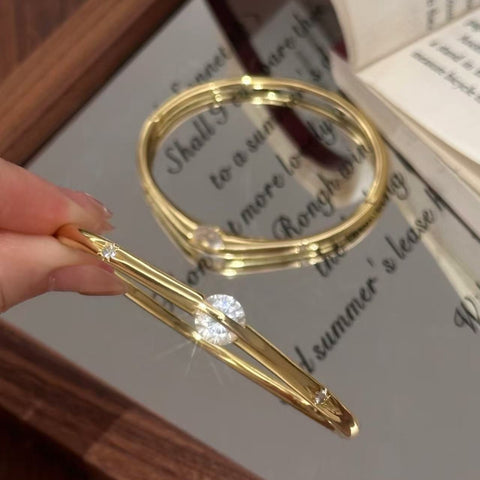 Adjustable 18K Gold Plated Saturn Ring