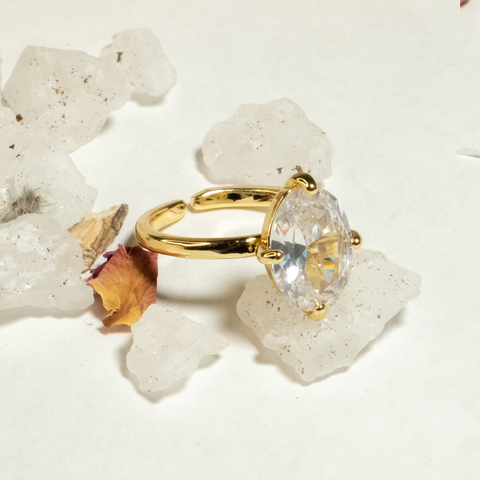 Set of 2 Adjustable Sparkling Rings.