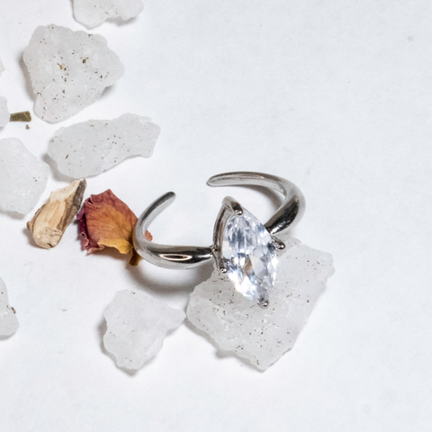 3-Piece Adjustable Sparkling Ring Set