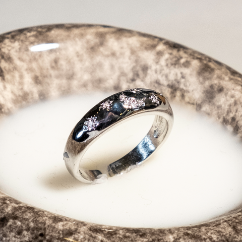 Anillo doble con cruz de estrella de estilo gótico ajustable
