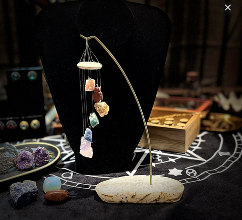 Chakra Sculpture with Natural Stones
