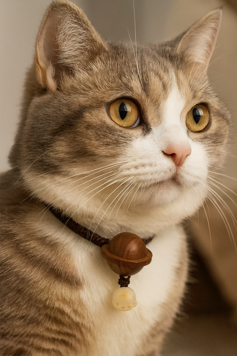Saturn Pendant with Shurangama Mantra – Spiritual Protection and Harmony for your Pet