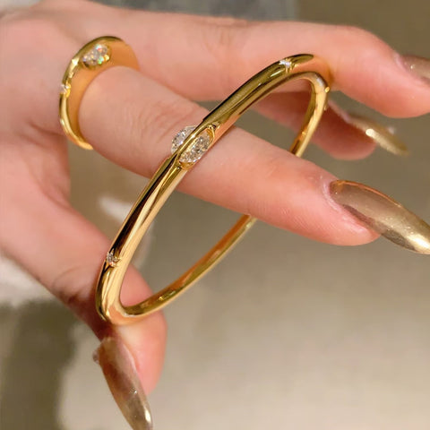 18K Gold Plated Saturn Ring Adjustable (Special Discount for PRE-SALE)
