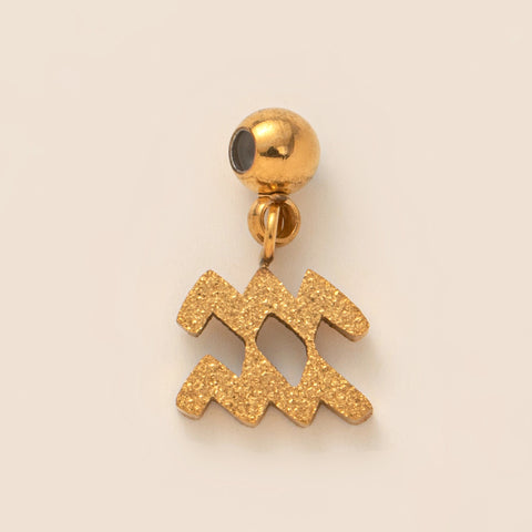 Necklace with Zodiac Sign Pendant - 18K Gold Plated