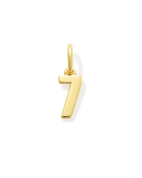 Numerology Amulet - Gold Plated Number Pendant