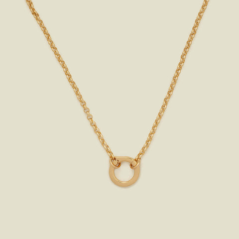 Necklace base for pendants - Gold plated.