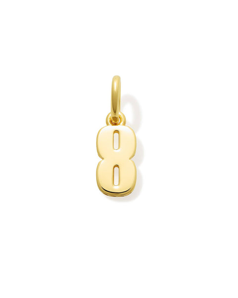 Numerology Amulet - Gold Plated Number Pendant