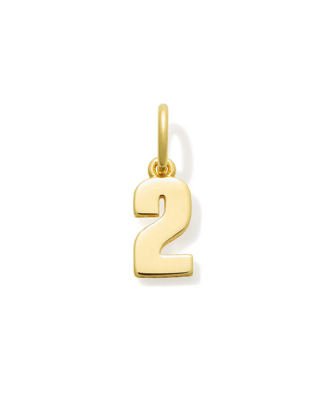 Numerology Amulet - Gold Plated Number Pendant