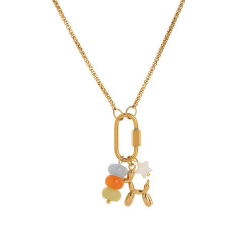 Collar para colocar colgantes - Bañado en Oro