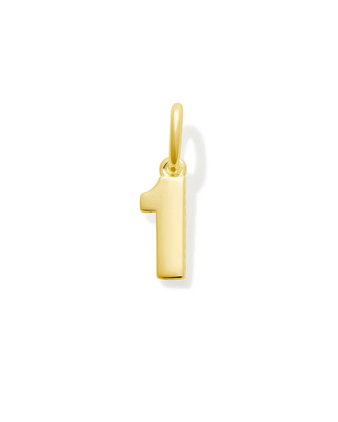Numerology Amulet - Gold Plated Number Pendant