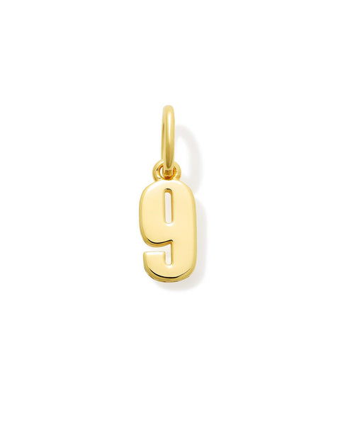 Numerology Amulet - Gold Plated Number Pendant