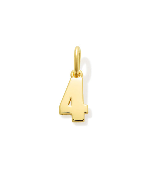 Numerology Amulet - Gold Plated Number Pendant