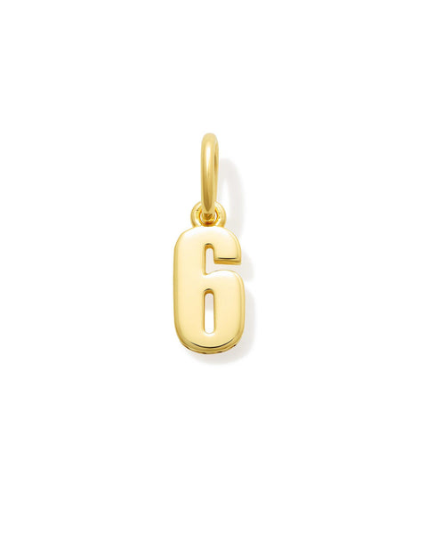 Numerology Amulet - Gold Plated Number Pendant
