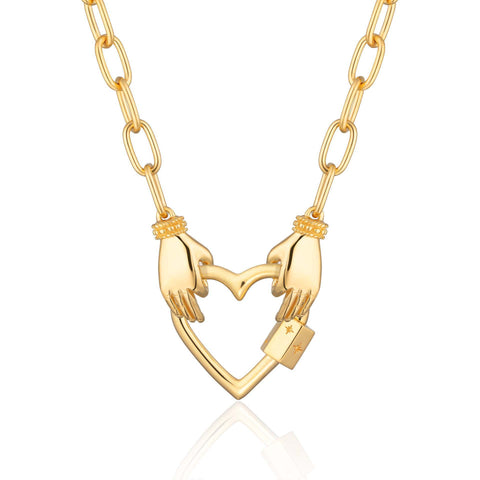 Venusian Heart Necklace - Gold Plated