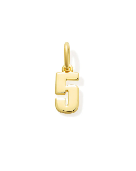 Numerology Amulet - Gold Plated Number Pendant