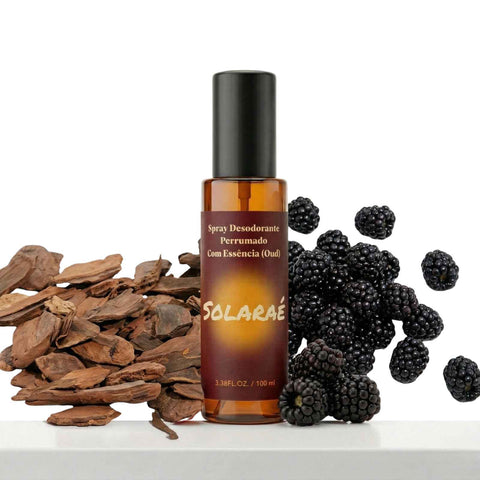 Body Splash Solaraé — Fragrância Oud / Mon Paris com Skincare