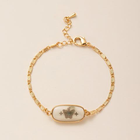 Amuleto diario - Pulsera de poder personal bañada en oro