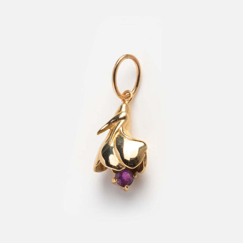 Flower Birthstone Charm Necklace | Custom Purchase