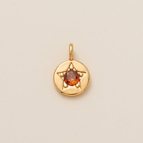 Star Birthstone Charm Necklace | Custom Purchase