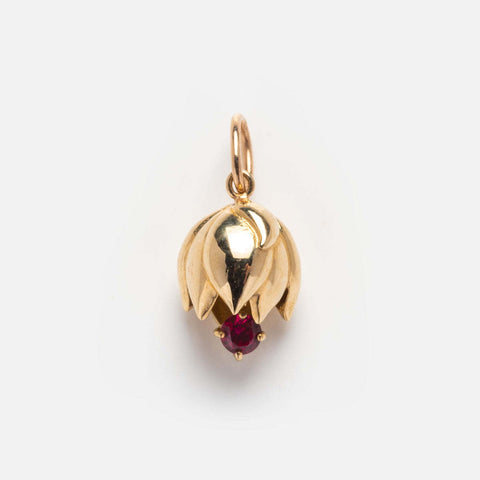 Flower Birthstone Charm Necklace | Custom Purchase