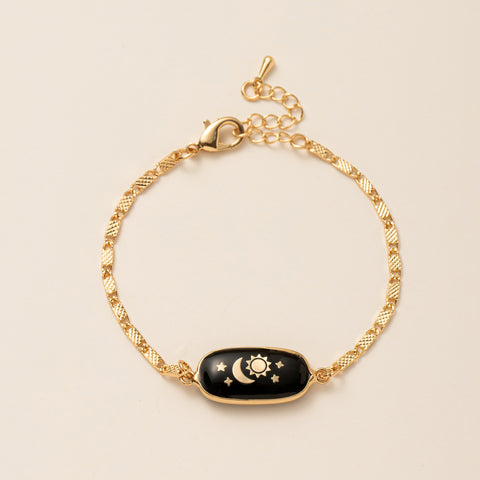 Amuleto diario - Pulsera de poder personal bañada en oro