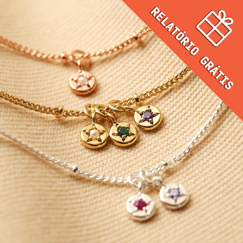 Star Birthstone Charm Necklace | Custom Purchase