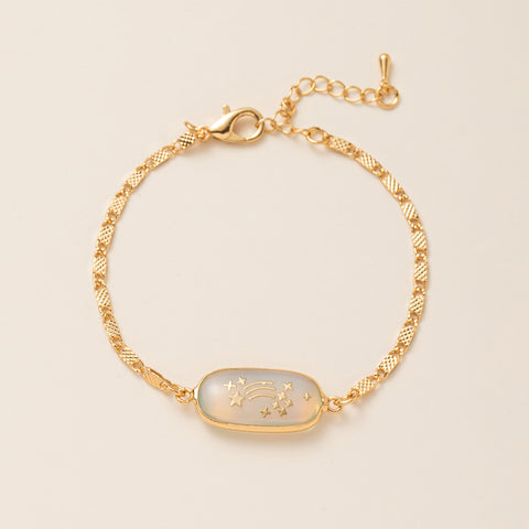 Amuleto diario - Pulsera de poder personal bañada en oro