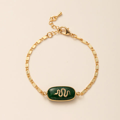 Amuleto diario - Pulsera de poder personal bañada en oro