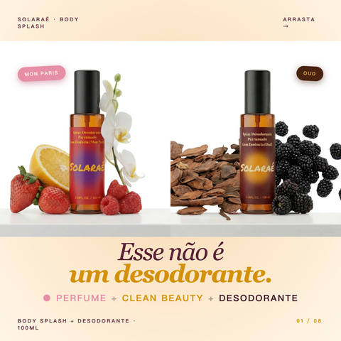 Body Splash Solaraé — Oud / Mon Paris Fragrance with Skincare