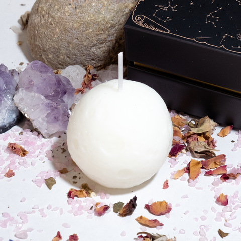 Velas aromáticas lunares con caja de regalo